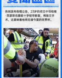 博万体育登录入口-无缘世界杯！官方：23岁哈维·西蒙斯前十字韧带断裂，将接受手术